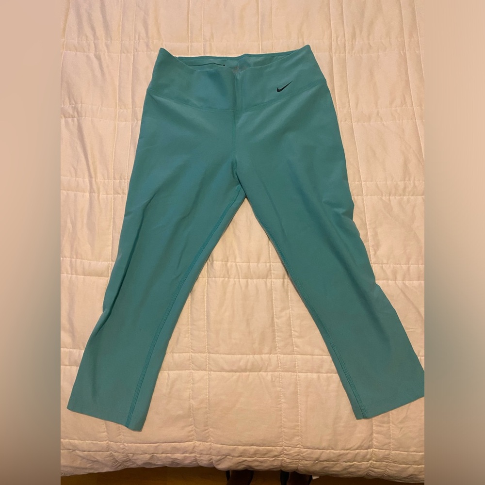 Teal Nike Capri Leggings